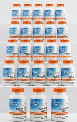 Wholesale 48 packs - Doctor's Best Vitamin D3 5000 IU 360 Softgel each