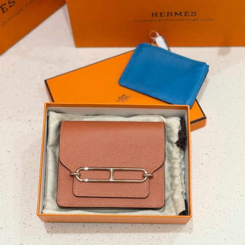 Vintage Hermès Roulis Slim Leather Crossbody Bag Brown Silver-Tone eBay AG