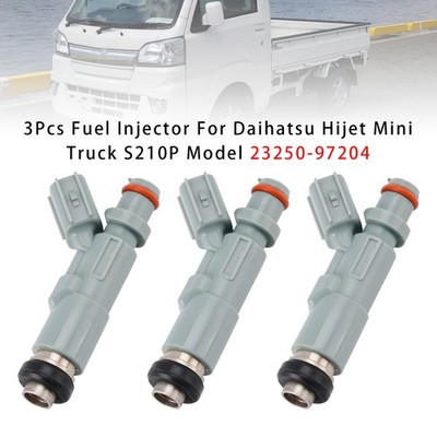 3Pcs Fuel Injector For Daihatsu Hijet Mini Truck S210P Model 23250-97204