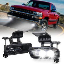 LED Fog Lights Replacement, Dual 4D Projector Fog Lamps Compatible with 1999-...