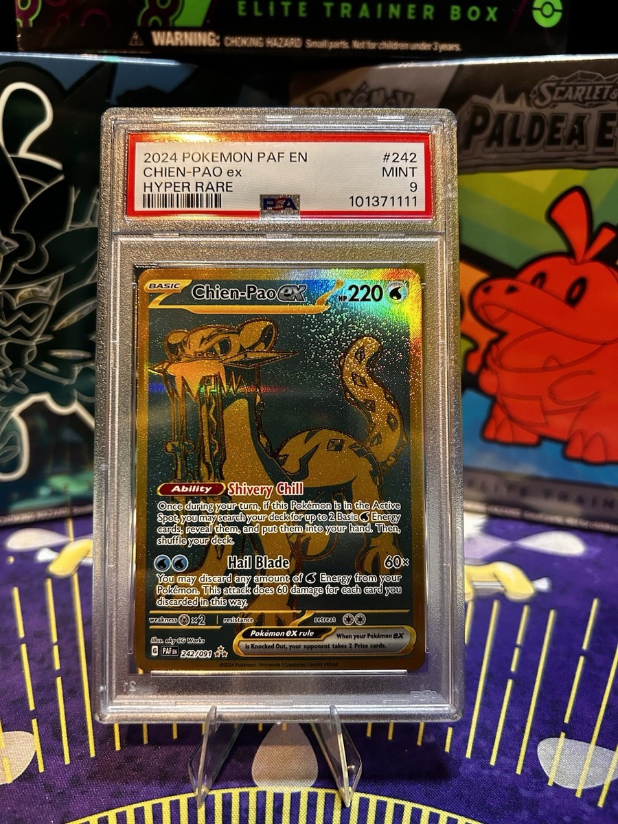 賢狼ホロ　sp psa10 Chien-Pao ex 242/091 SV: Paldean Fates Holo for sale online