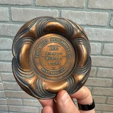 Vintage Poull Mercantile General Store Advertising Ashtray West Bend Wisconsin