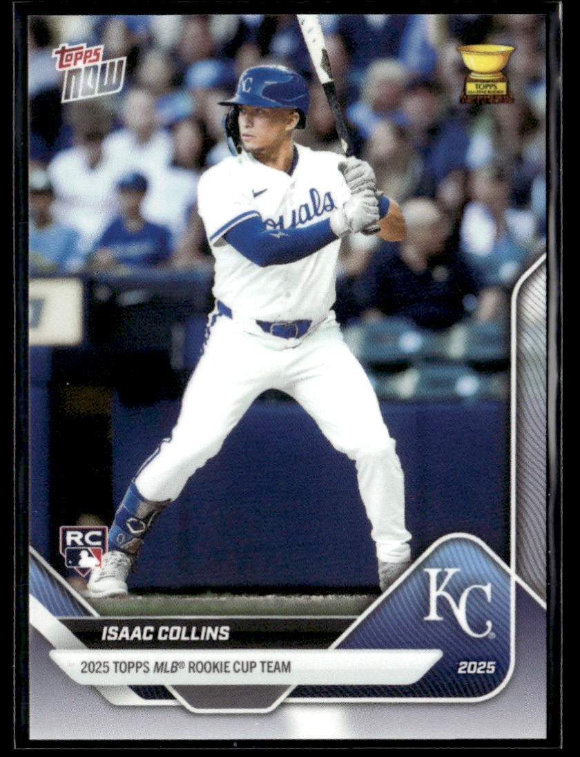 2025 Topps Now Rookie Cup #RC-6 Isaac Collins Rookie Card