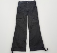 Y2K Wild Fable Cargo Pants Womens S Black Wide Utility Pockets Streetwear