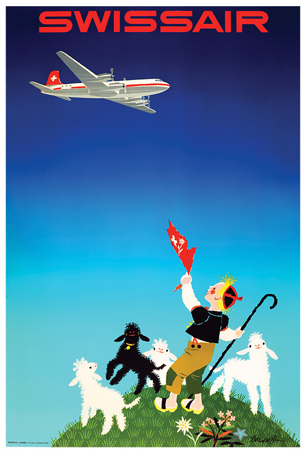 Swissair - Airline of Switzerland #2 - 1960s - Vintage Airline