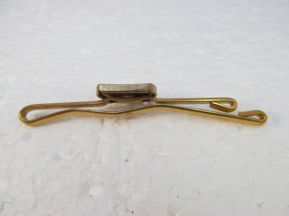 Clip de corbata de crucero náutico imagen miniatura de latón vintage Foto 3 de 4