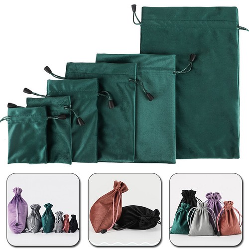 Velvet Drawstring Storage Bag Packing Pouch For Jewelry Candy Wedding Gift Bags - Afbeelding 1 van 17