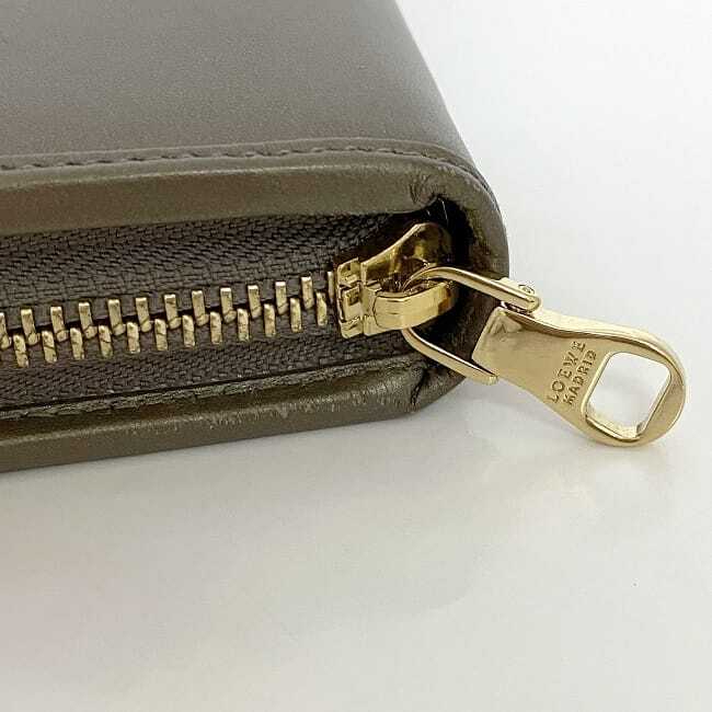 LOEWE Round Zipper Long Wallet ec-22282 Brown Gold Amazona LOEWE Round Zipper Long Wallet ec-22282 Brown Gold Amazona