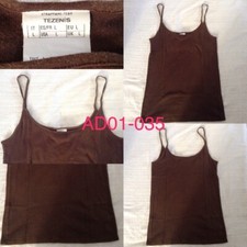 TOP CANOTTA TEZENIS COLORE MARRONE TAGLIA L