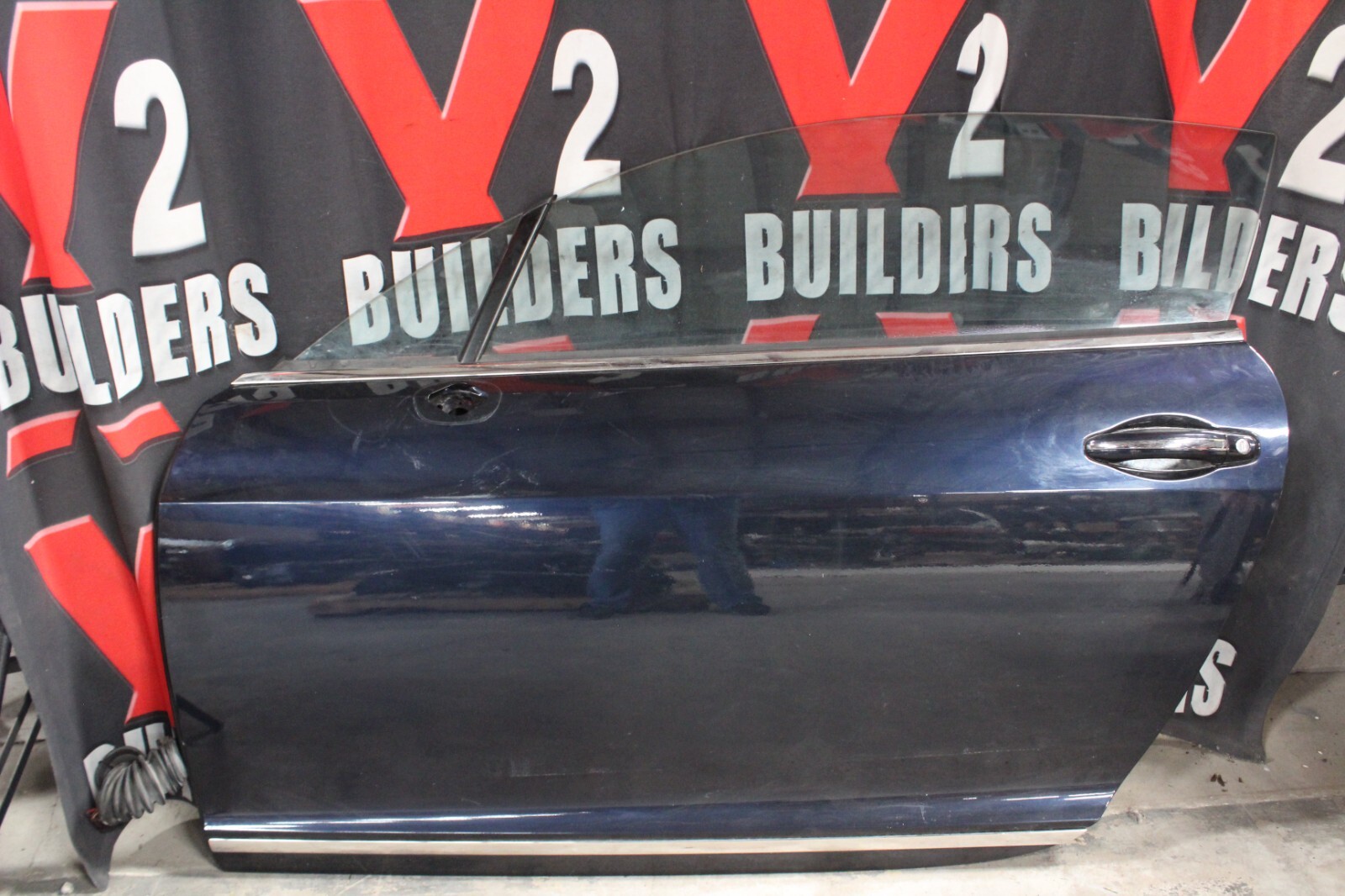 2006 Bentley Continental Driver Door with Windows and Speakers PC# Dark Sapphire