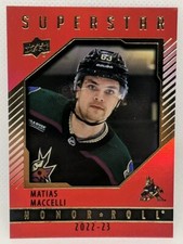2022-23 Upper Deck Series 2 Honor Roll Red Rainbow Matias Maccelli 