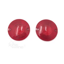 Red Turn Signal Lens Cover Top For 86-12 Harley Electra Glide Tour Glide