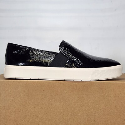 Size 6 - Vince Blair 5 - Black Patent Crinkle Leather / Speckle Sole - Womens