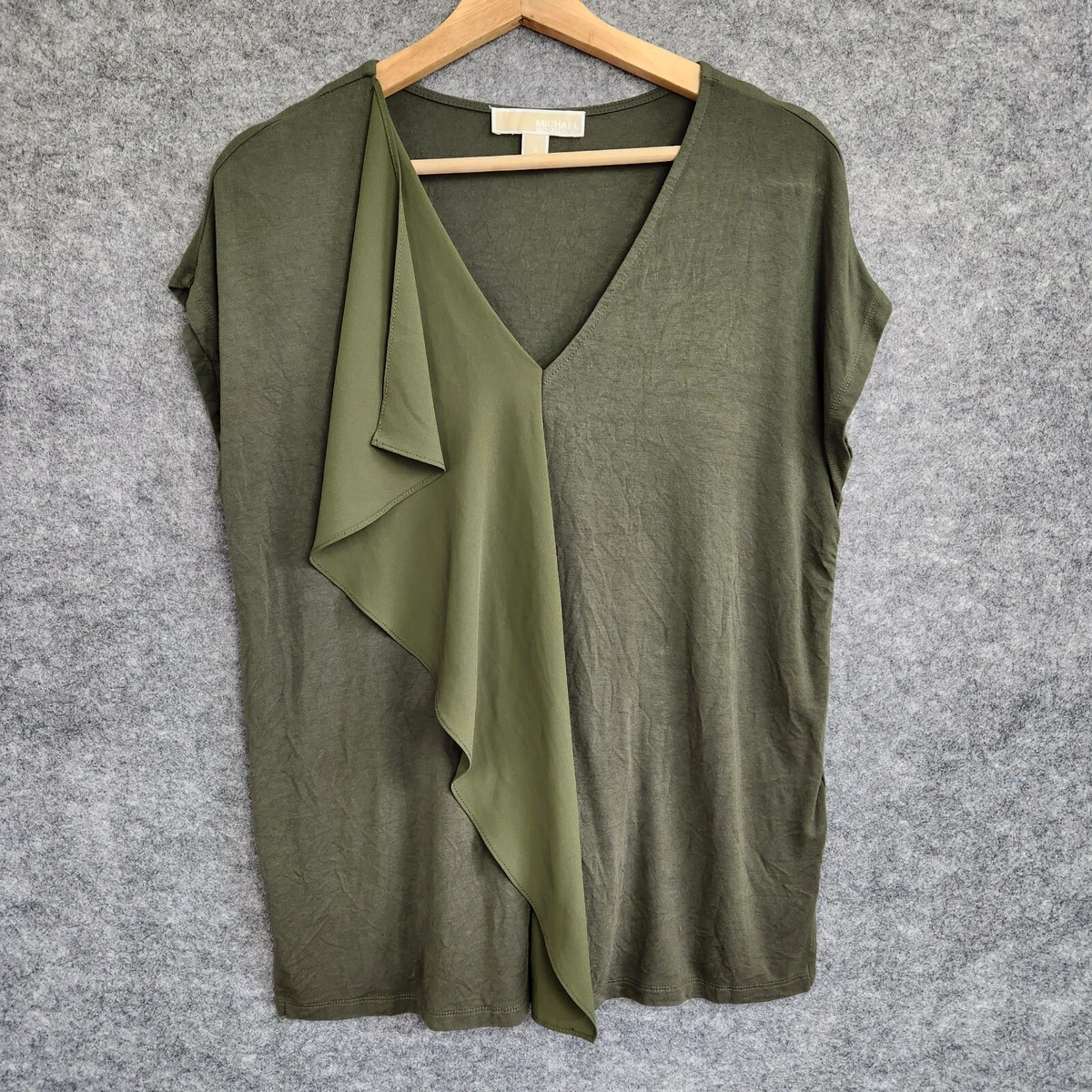 Michael kors shirts womens olive deals