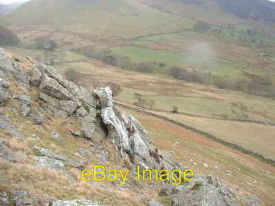 Foto 6x4 Brockle Crag Orthwaite Quartze gespritzte Felsen machen dieses kleine c2005