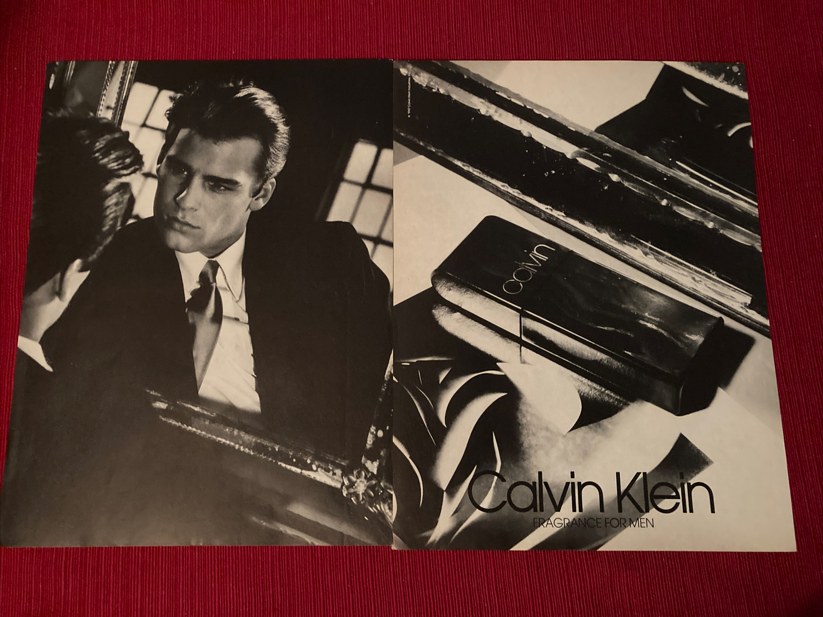 Calvin Klein Fragrance For Men 2-page 1987 Print Ad - Great to Frame!