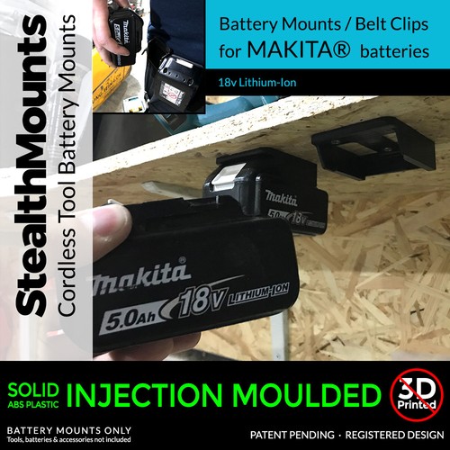 5x StealthMounts BATTERY MOUNTS for 