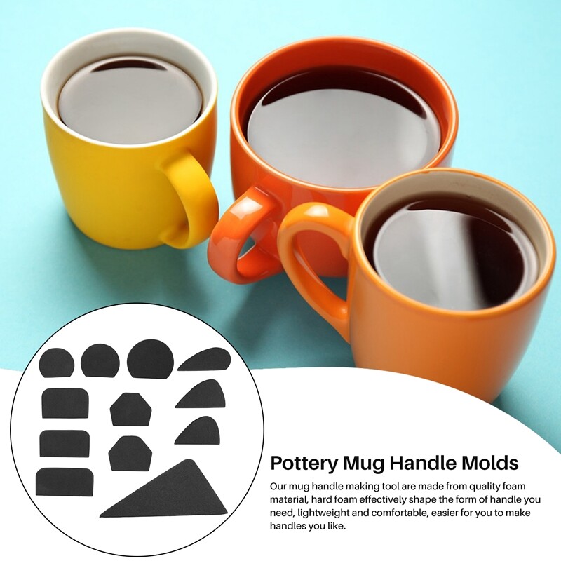 12Pcs Pottery Mug Handle Molds for Clay B6Q14428 eBay