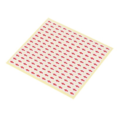 Small Arrow Stickers 0.5x0.4'', 3 Sheet Self Adhesive Rectangle Product Inspec...