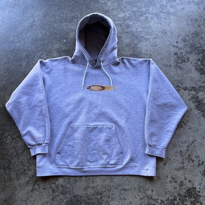 Vintage 90s Oakley Software Pullover Flame Center Logo Hoodie Mens