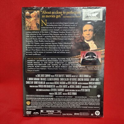 Amadeus Sealed DVD Director's Cut 2 Disc Special Edition | eBay