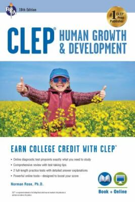 CLEP  Human Growth & Development, 10th Ed., Book + Online (CLEP Test Preparation
