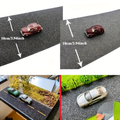 5m Mini Simulation Highway 5m Long Realistic Asphalt Road Model Stickers Modern