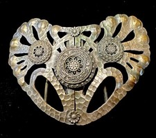 vintage Buckle sterling very rare design two tone on of the kind  