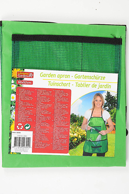 Garten-Schürze 4 Taschen abwaschbar grün Pflanzarbeiten Gärtnerschürze 8711252293042