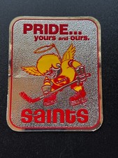 Minnesota Fighting Saints PRIDE Yours and Ours 3.25x 4 inch Hockey Sticker WHA B