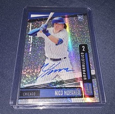 2020 Panini Chronicles ON CARD AUTO! Nico Hoerner Unparalleled Rookie RC #15