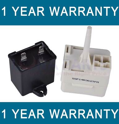 W10613606  Whirlpool Refrigerator Relay Overload Start Capacitor New Maytag