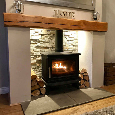 Solid Oak Beam Fireplace Mantle, Wooden Mantel Beam Shelf