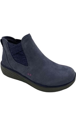Ryka Water Repellent Stretch Ankle Boots Noelle Folk Blue