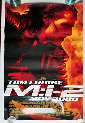 MISSION IMPOSSIBLE 2 TWO ORIGINAL ROLLED 27X40 DS MOVIE POSTER 2000 TOM CRUISE