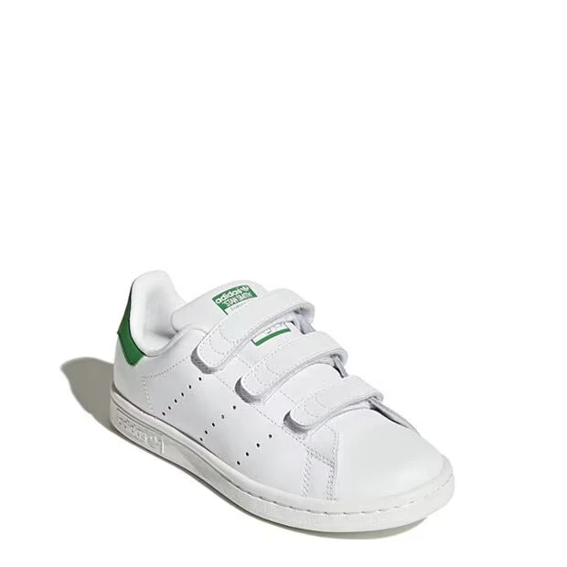 Adidas Stan Smith CF Juniors/Womens  Leather Trainers - All Size - White/Green. - Image 3 of 4