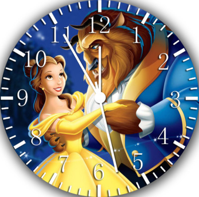 Beauty and the Beast Frameless Borderless Wall Clock Nice For Gifts or Decor F04