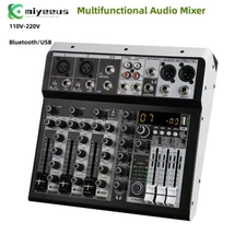 KP4 Professional 4-CH Audio Mixer Built-in 16 Digital Effector 48V Phantom Power