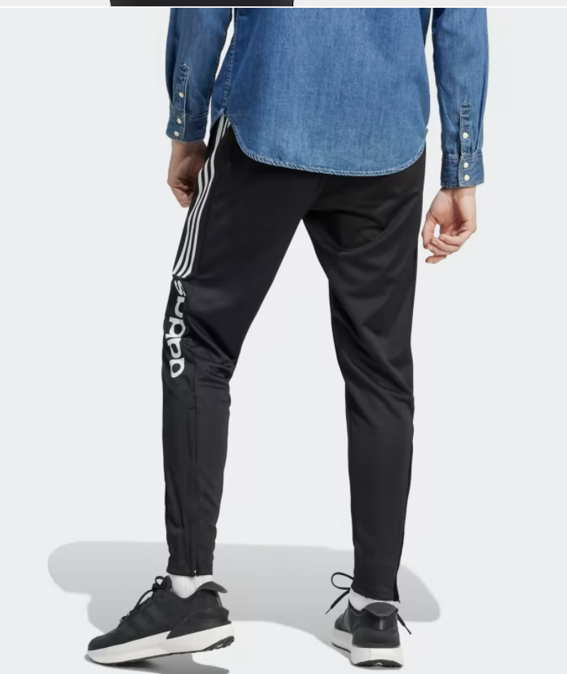 Adidas Sportswear Men's Trio Wordmark Pants 2XL Black/White