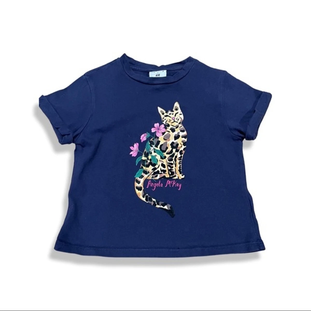 H&m top cheetah shirt
