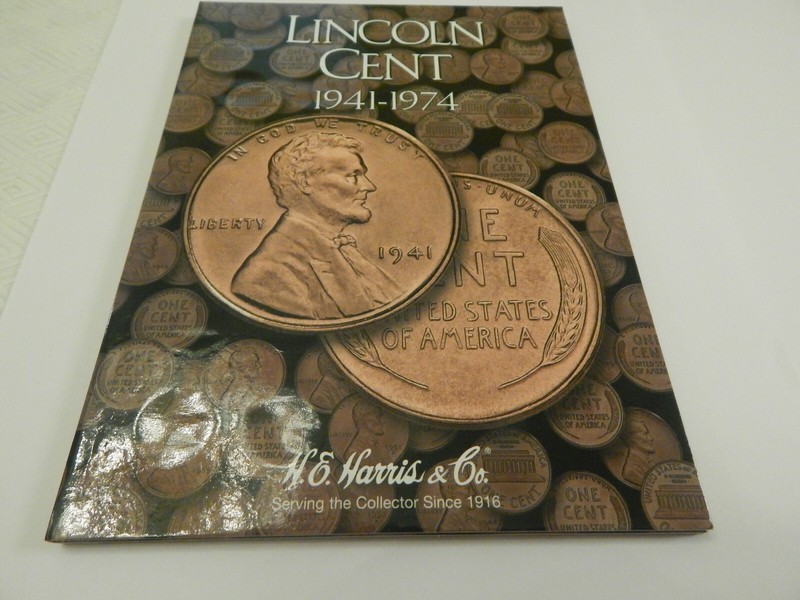 H E Harris Lincoln Cent 1941-1974 Coin Folder #2 (also book or album)