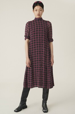 midi dress luxury Emilia Midi Dress in Terracotta S