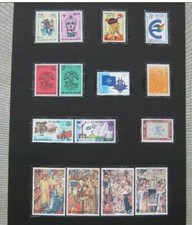 timbres belges : année 1979 COB N° 1921 à 1935 ** millénaire de Bruxelles  