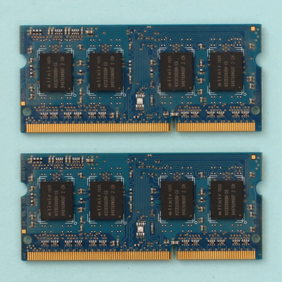 4GB (2x 2GB) DDR3 PC3-10600 1333Mhz Elixir 204 Pin SoDimm RAM Memory Laptop - Image 2 of 2