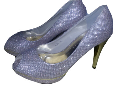ELEGANTE DAMENSCHUHE NR.38 MIT ABSATZ FASHION MODE VIOLETT
