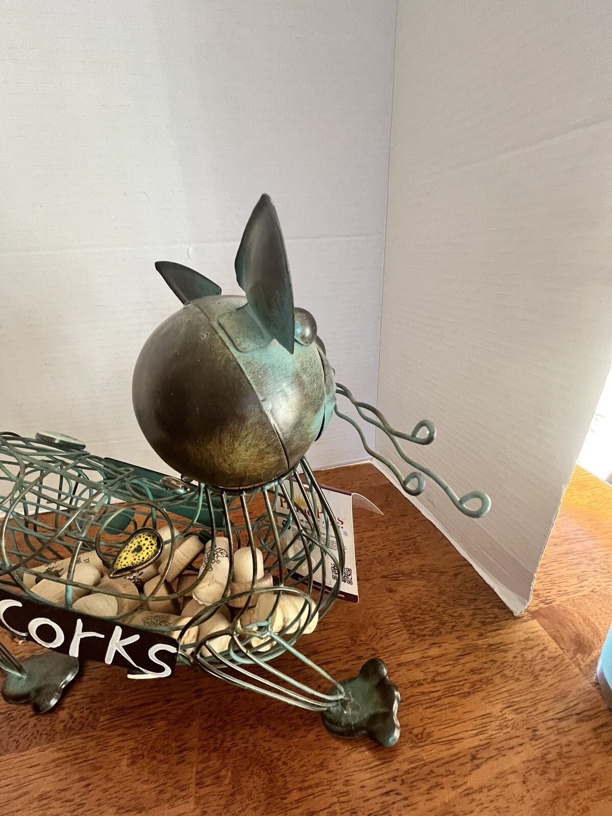 Unique/metal/ Wire  Cat/ Wine Cork Holder/Picnic Plus/NWT