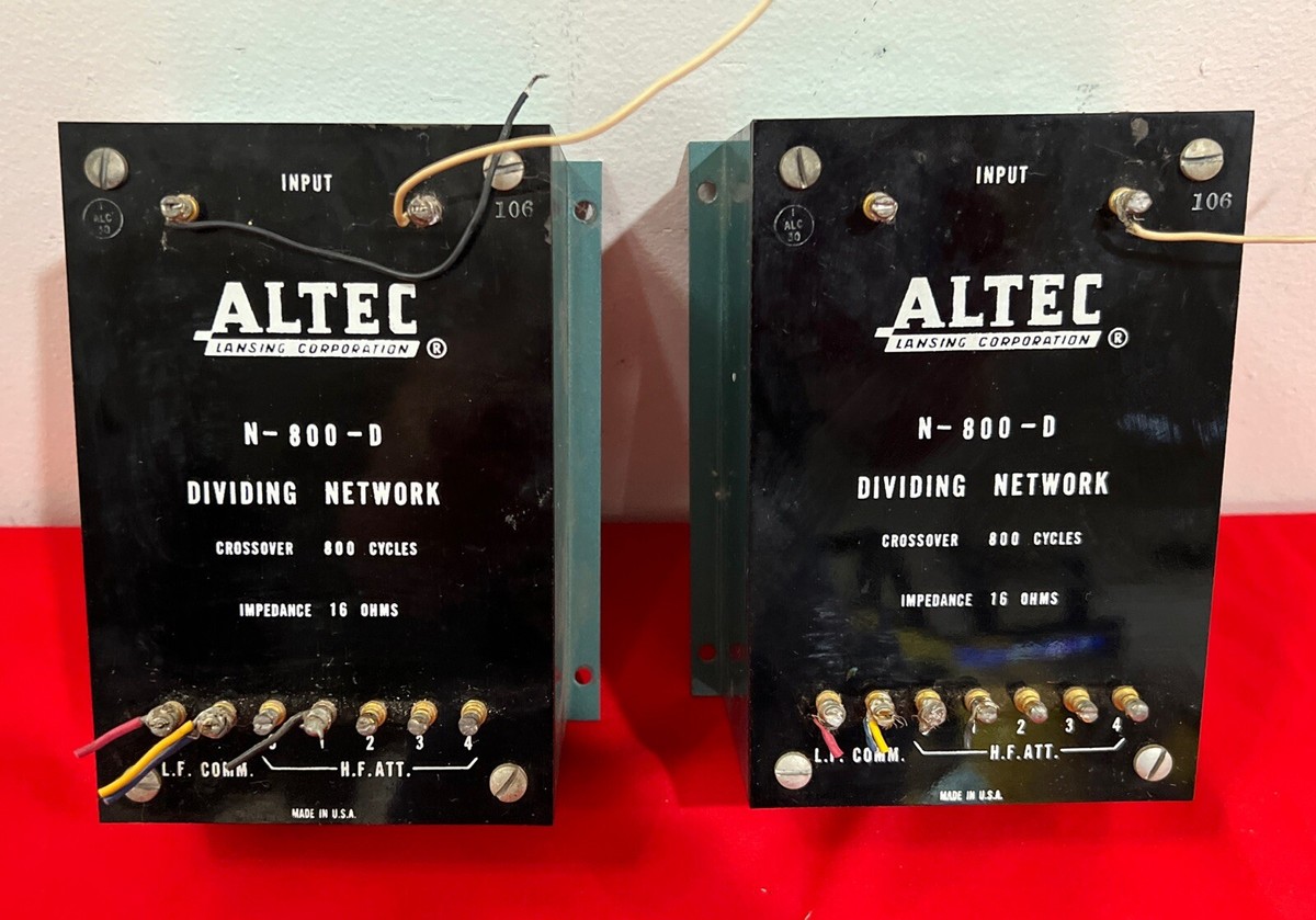Altec N-800-D Dividing Networks Crossovers | eBay Altec N-800-D Dividing Networks Crossovers | eBay