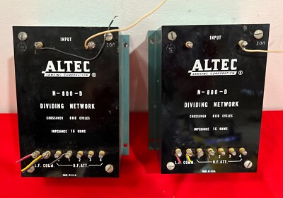♪ALTEC★DIVIDING NETWORK N-800-E ペア Vintage Altec N-800-D Crossover Dividing Network Pair | eBay