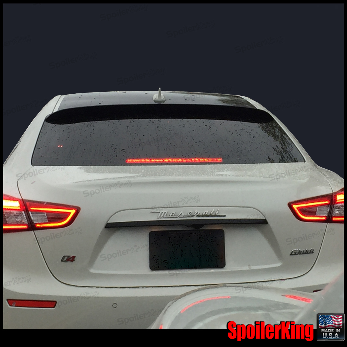 SpoilerKing #380R Rear Window Roof Spoiler (Fits: Maserati Ghibli 2014-2024)