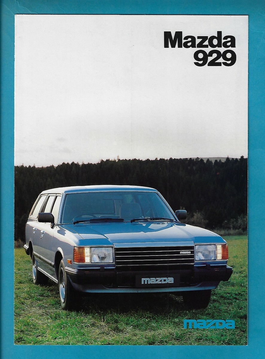 mozuzaraページ MAZDA 929 STATION WAGON 6 PAGE FOLDOUT + FLAP BROCHURE NOVEMBER